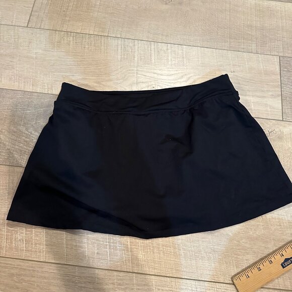 LANDS END WOMENS BLACK SWIM SKIRT SIZE 8 - Picture 6 of 7